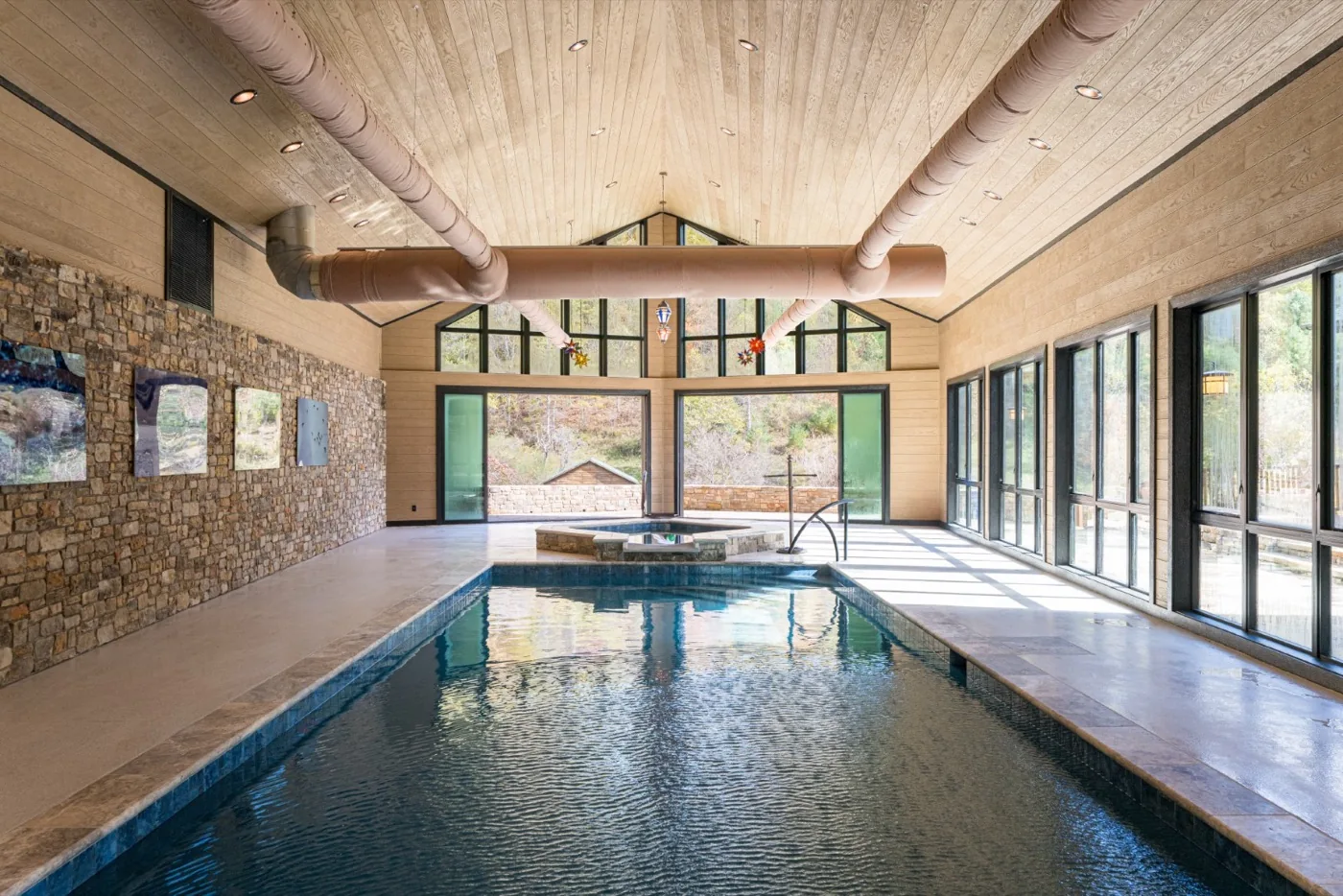 Marshall Indoor Pool custom home project
