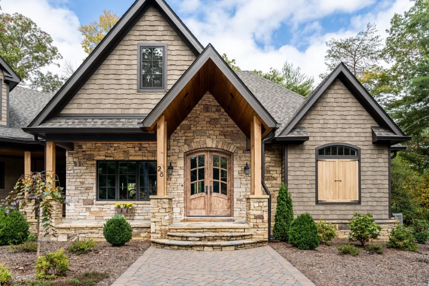 Refined Mountain Craftsman custom home